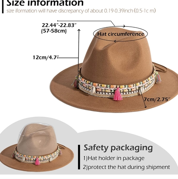 Boho hat - Picture 5 of 5